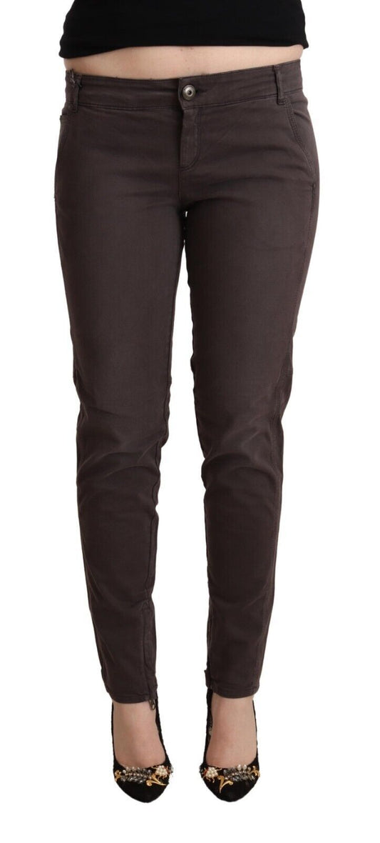 Ermanno Scervino Chic Brown Low Waist Skinny  W29