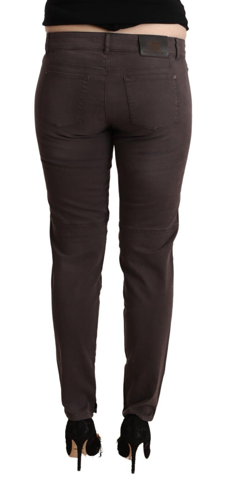 Ermanno Scervino Chic Brown Low Waist Skinny  W29