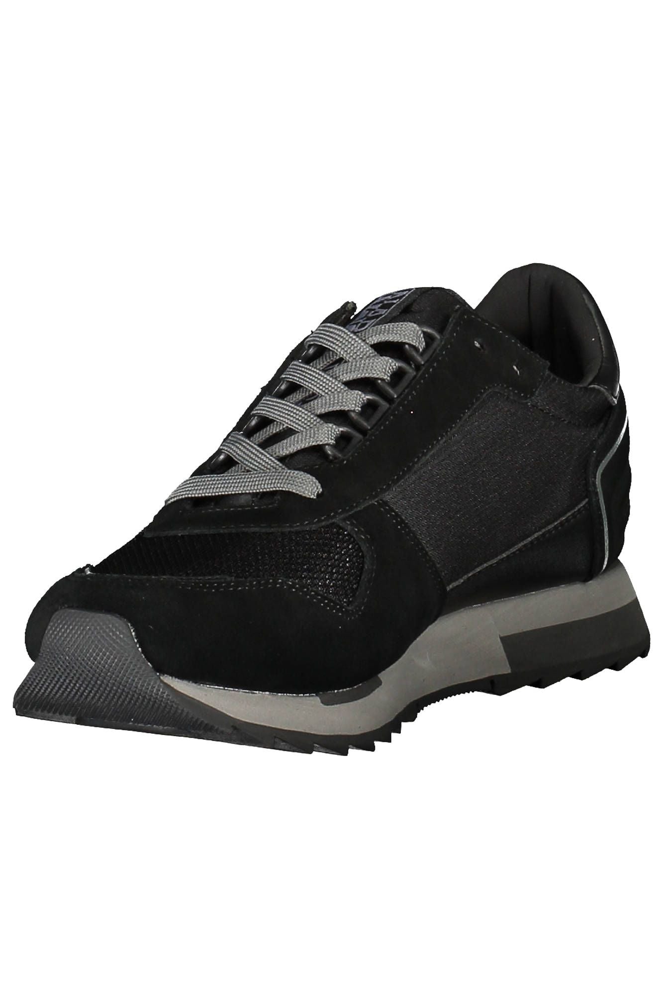 Napapijri Black Polyester Men Sneaker EU40 | US7