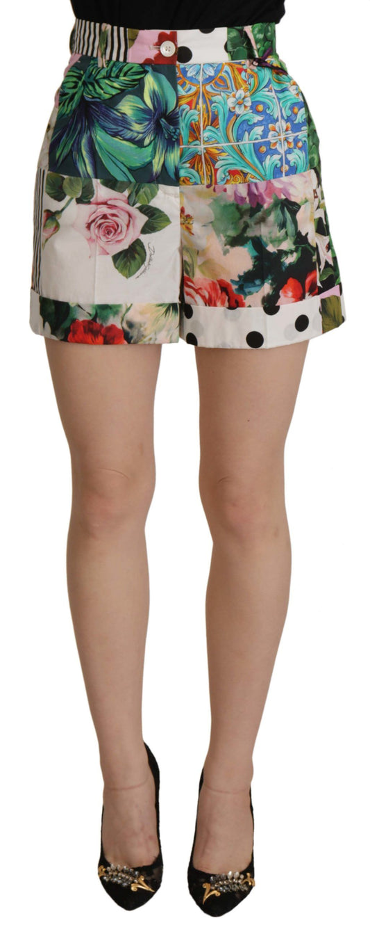 Dolce & Gabbana Floral High Waist Hot Pants Shorts IT36 / XS