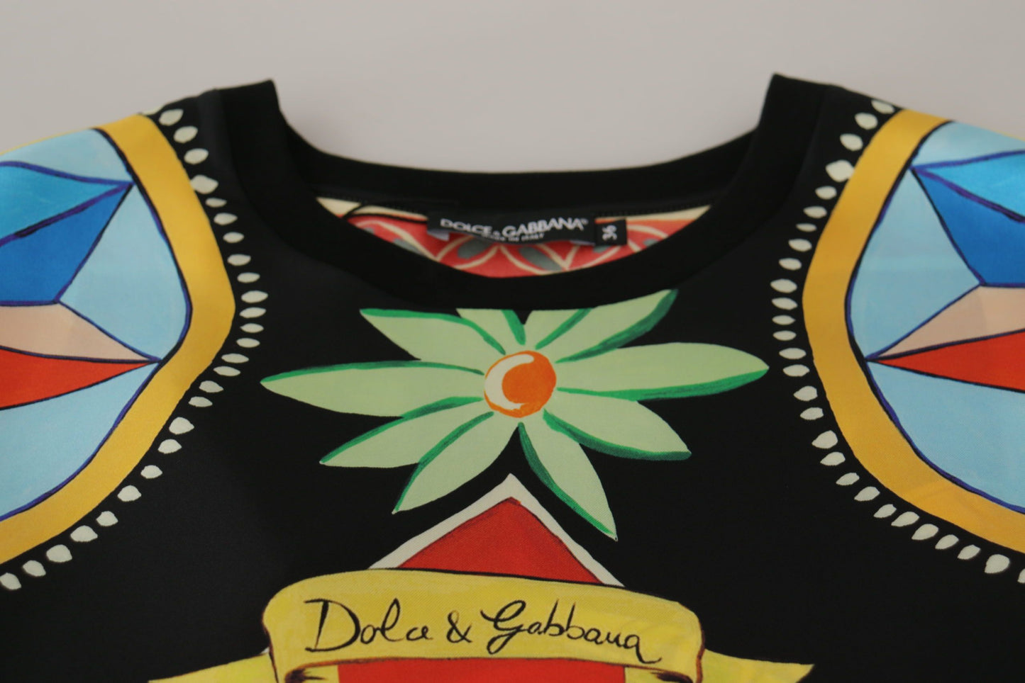 Dolce & Gabbana Glamourous Multicolor Silk Top IT36 / XS