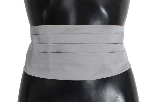 Dolce & Gabbana Elegant Silk Gray Cummerbund IT48 / M