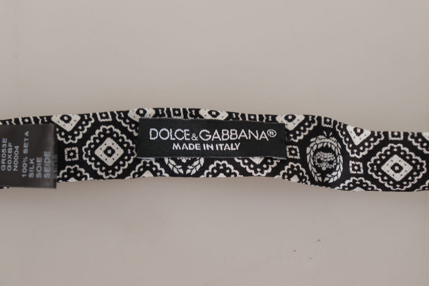 Dolce & Gabbana Elegant Silk Black Bow Tie