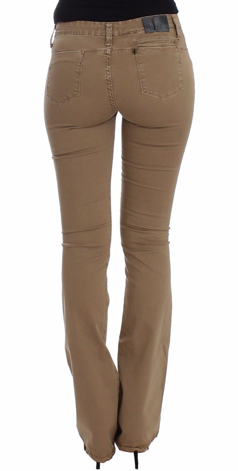 Costume National Chic Beige Straight Leg Fashion Jeans W26