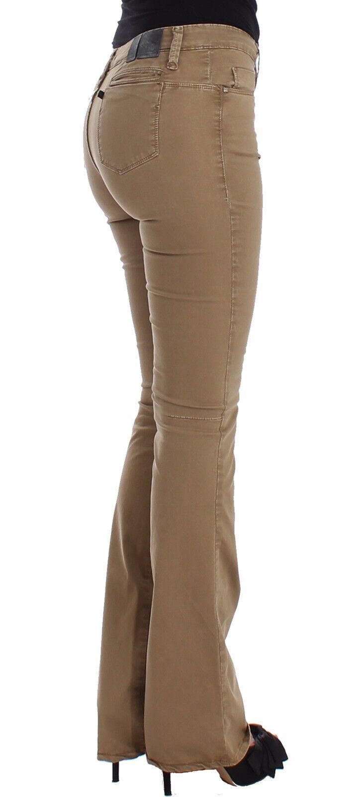 Costume National Chic Beige Straight Leg Fashion Jeans W26