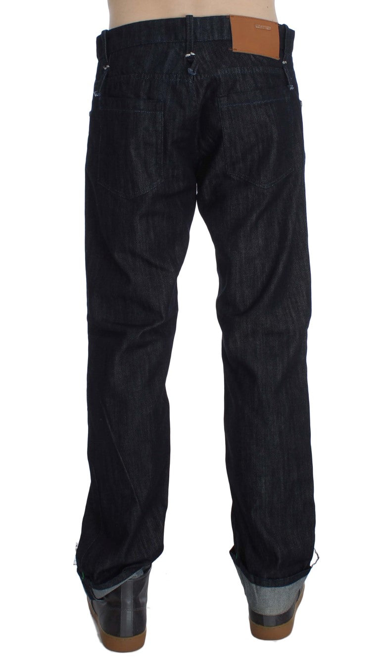 Acht Elegant Straight Fit Blue Mens Jeans W34