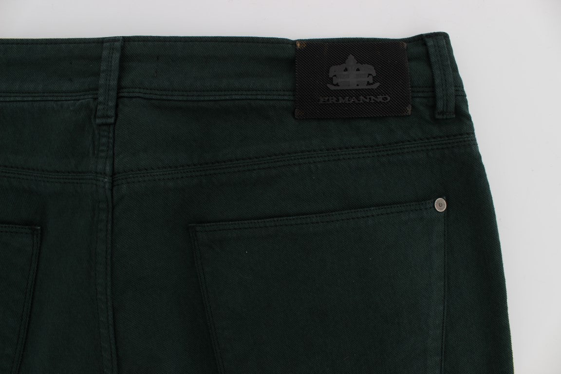 Ermanno Scervino Chic Green Straight Cut Jeans W34