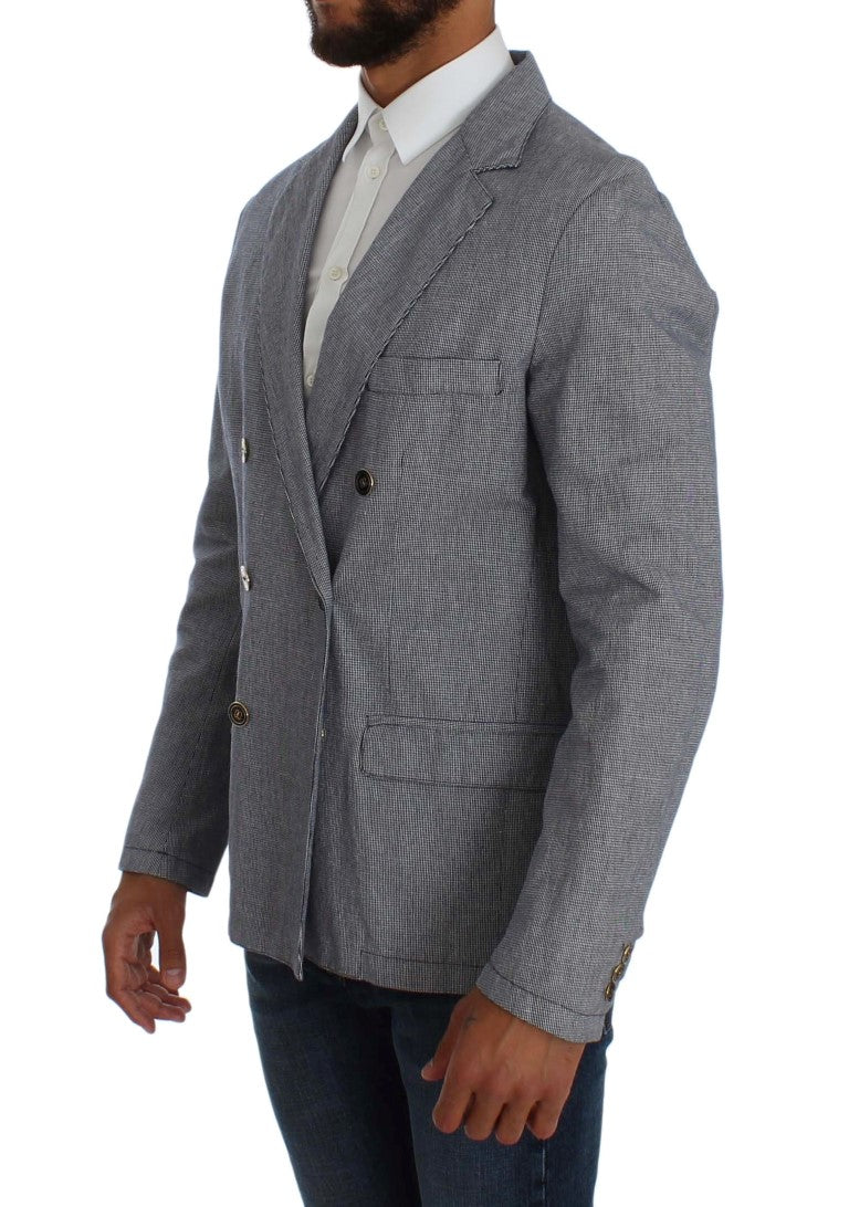 Master Coat Elegant Double-Breasted Blue Blazer IT50 | L