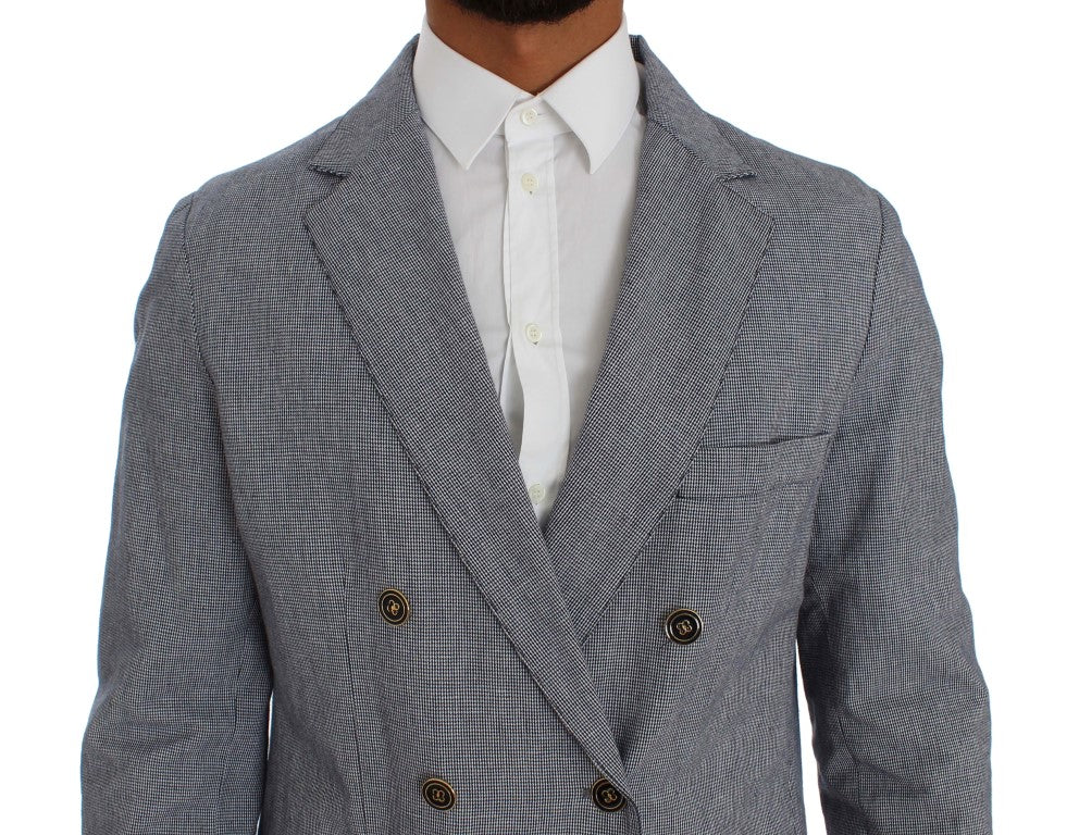 Master Coat Elegant Double-Breasted Blue Blazer IT50 | L