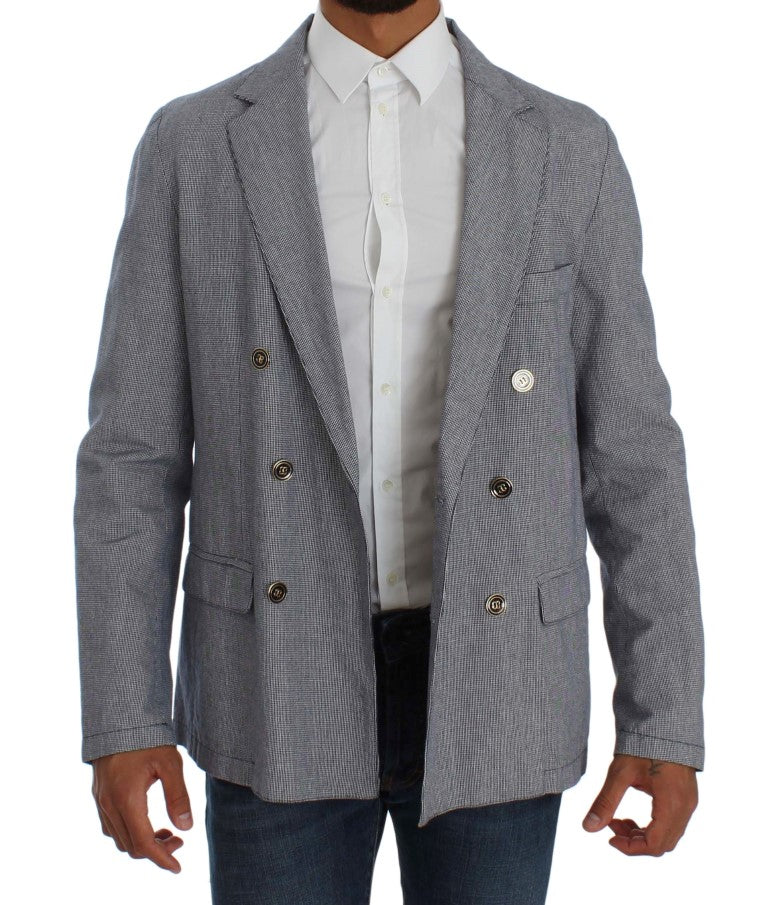 Master Coat Elegant Double-Breasted Blue Blazer IT50 | L