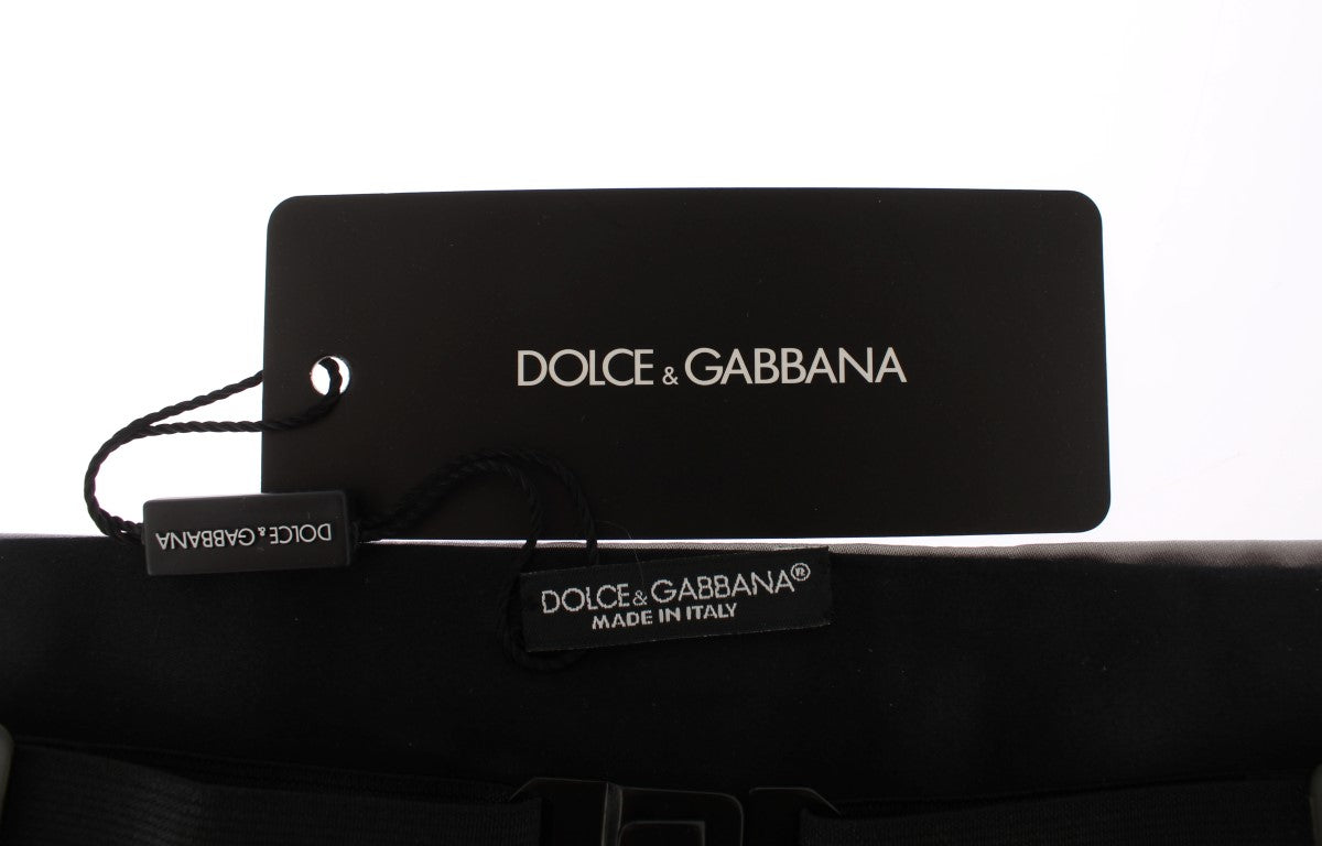 Dolce & Gabbana Elegant Silver Silk Cummerbund IT48 / M