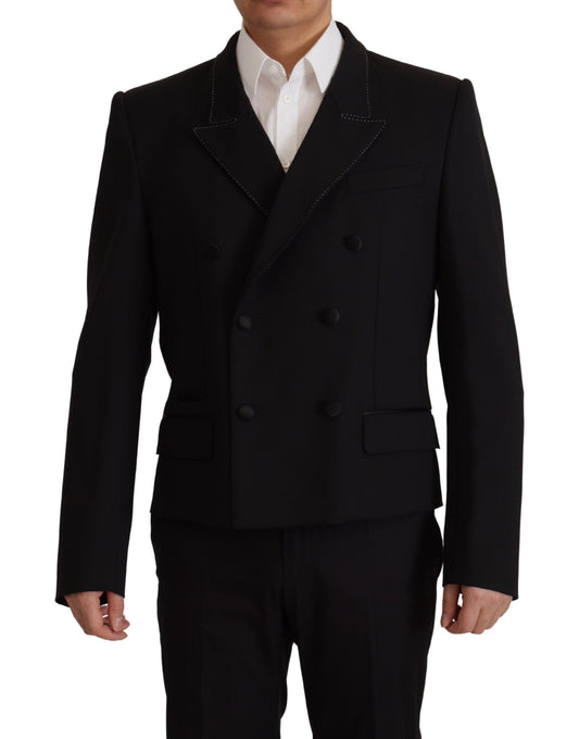 Dolce & Gabbana Elegant Double Breasted Wool Blazer IT48 / M