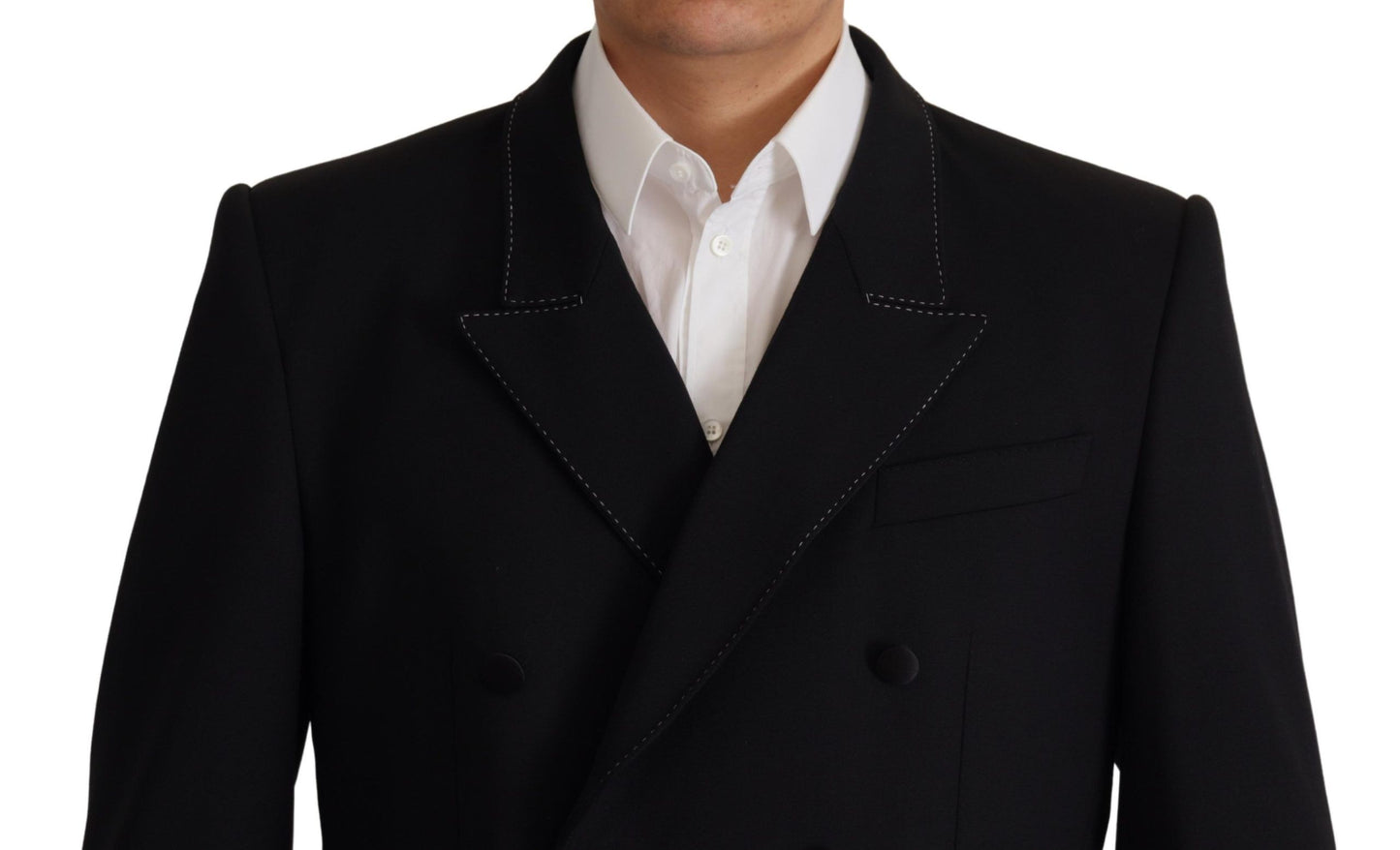 Dolce & Gabbana Elegant Double Breasted Wool Blazer IT48 / M