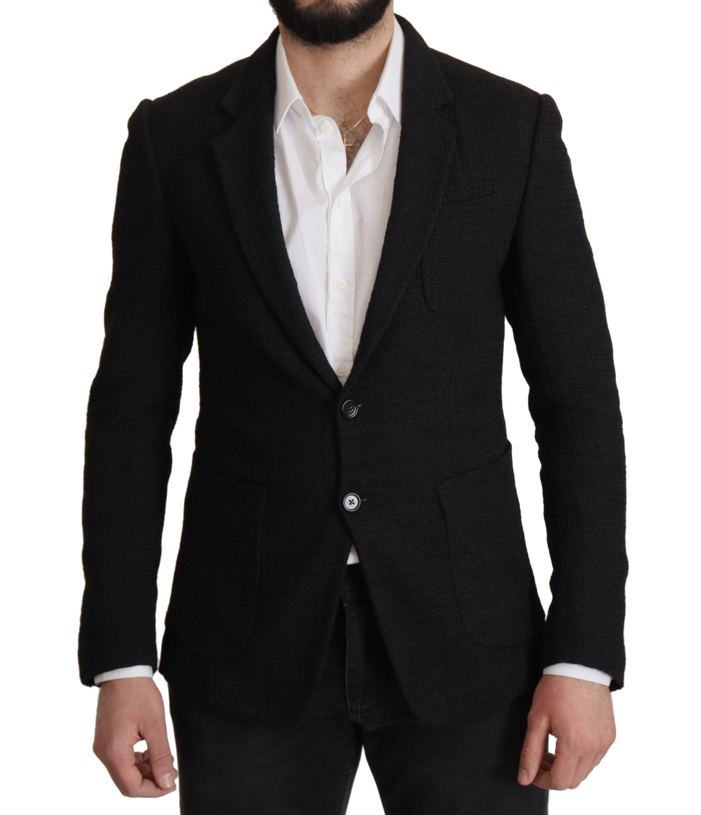 Dolce & Gabbana Elegant Single Breasted Wool Blazer IT50 / L