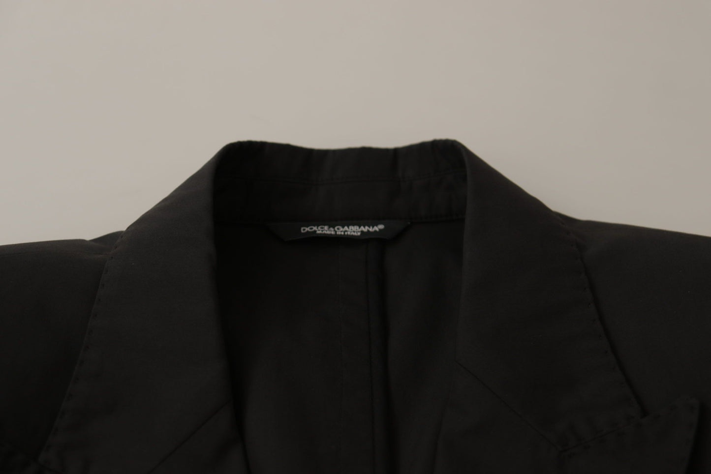 Dolce & Gabbana Elegant Taormina Black Cotton Blazer IT50 / L