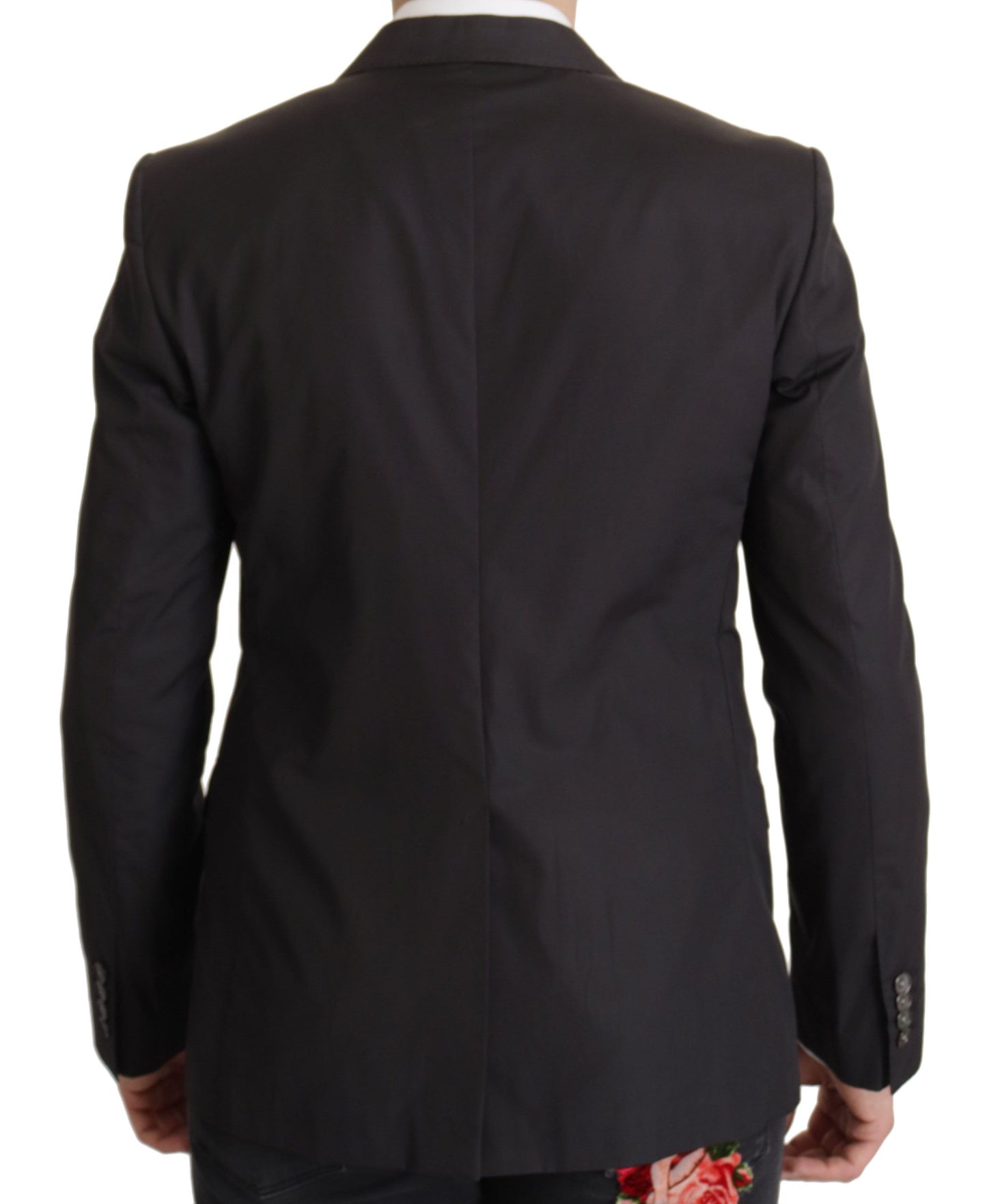 Dolce & Gabbana Elegant Taormina Black Cotton Blazer IT50 / L