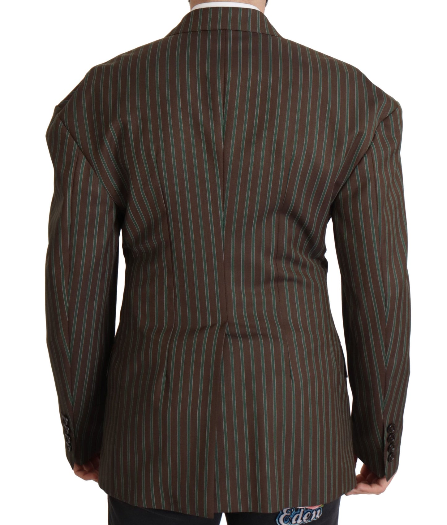 Dolce & Gabbana Multicolor Striped Double Breasted Blazer IT50 / L