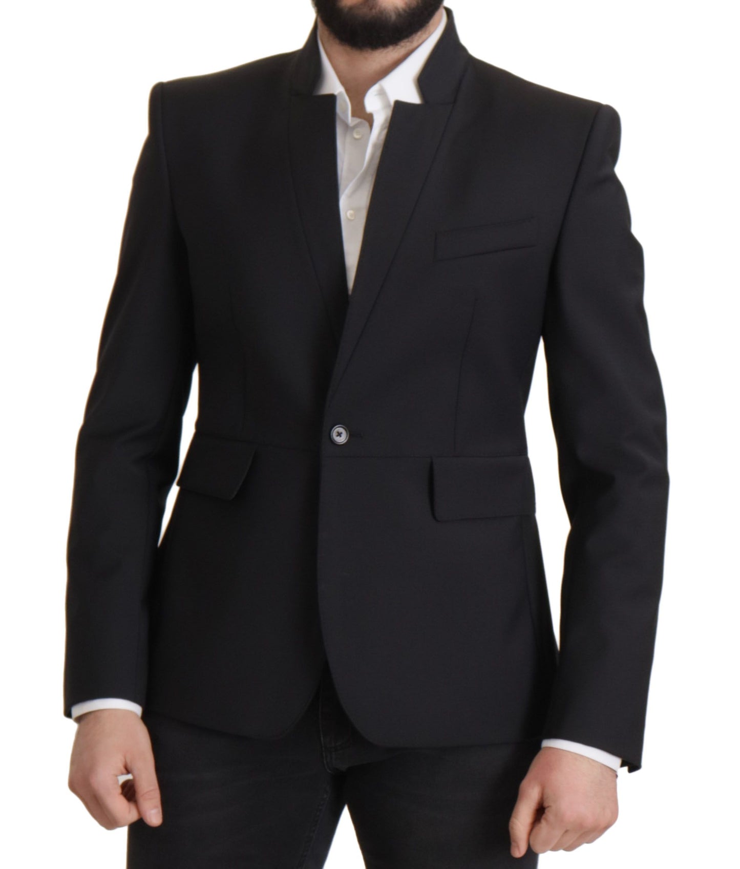 Dolce & Gabbana Elegant Single-Breasted Wool Blazer IT50 / L