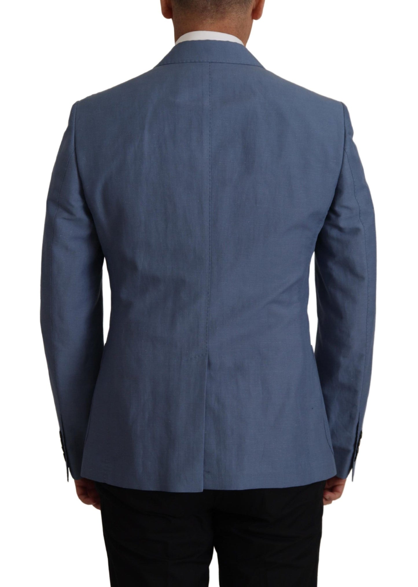 Dolce & Gabbana Elegant Single Breasted Linen Jacket IT48 / M