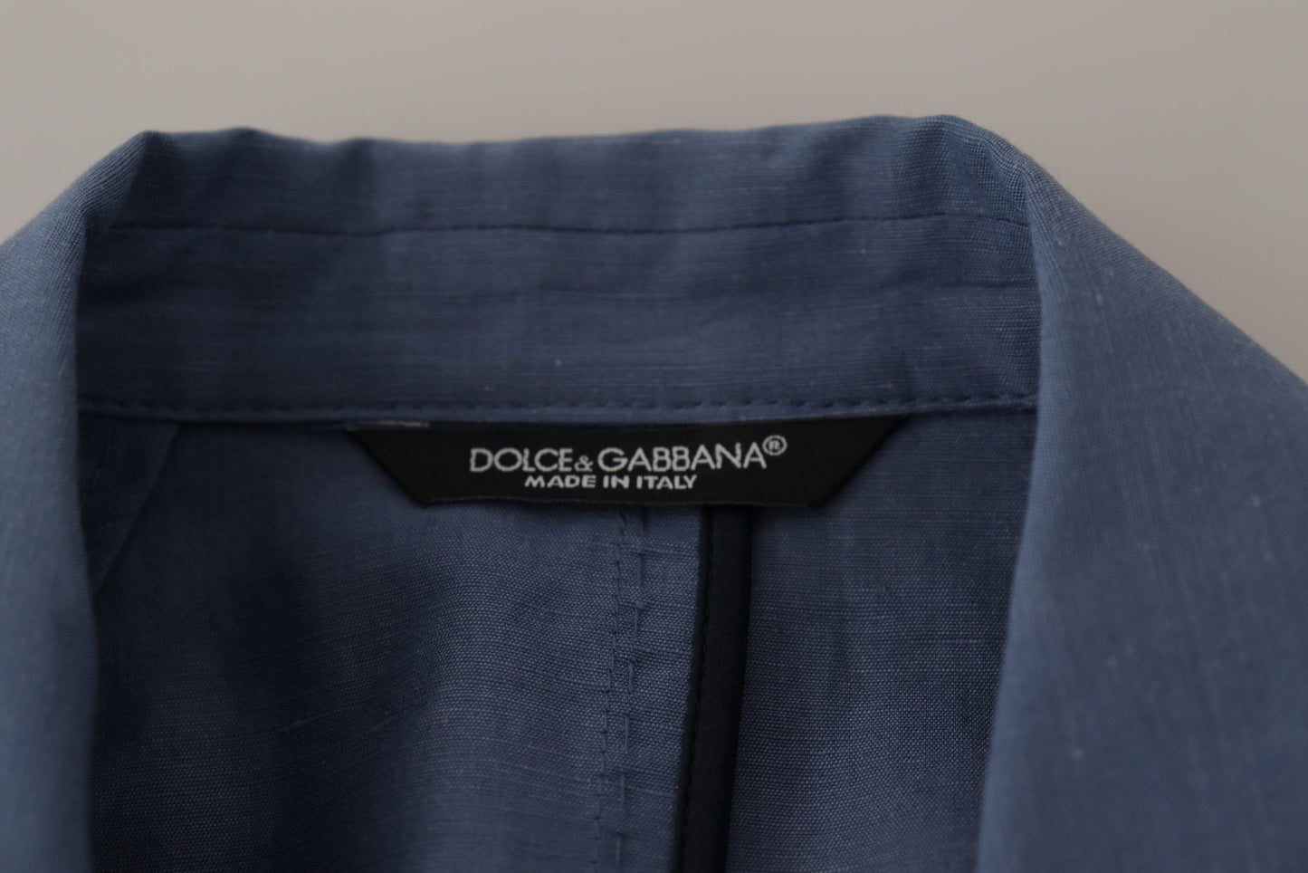 Dolce & Gabbana Elegant Single Breasted Linen Jacket IT48 / M