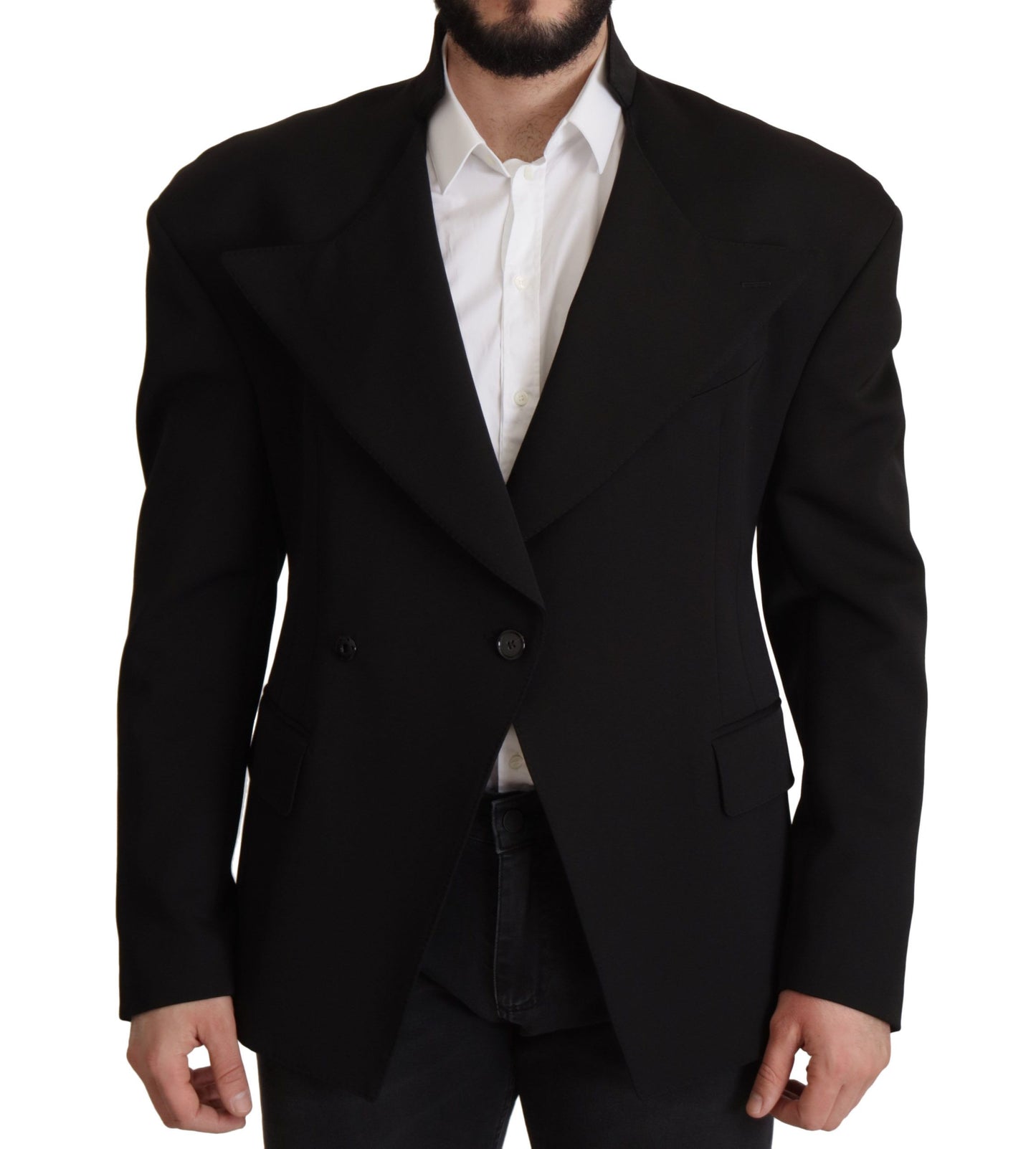 Dolce & Gabbana Elegant Single Breasted Wool Blazer IT50 / L