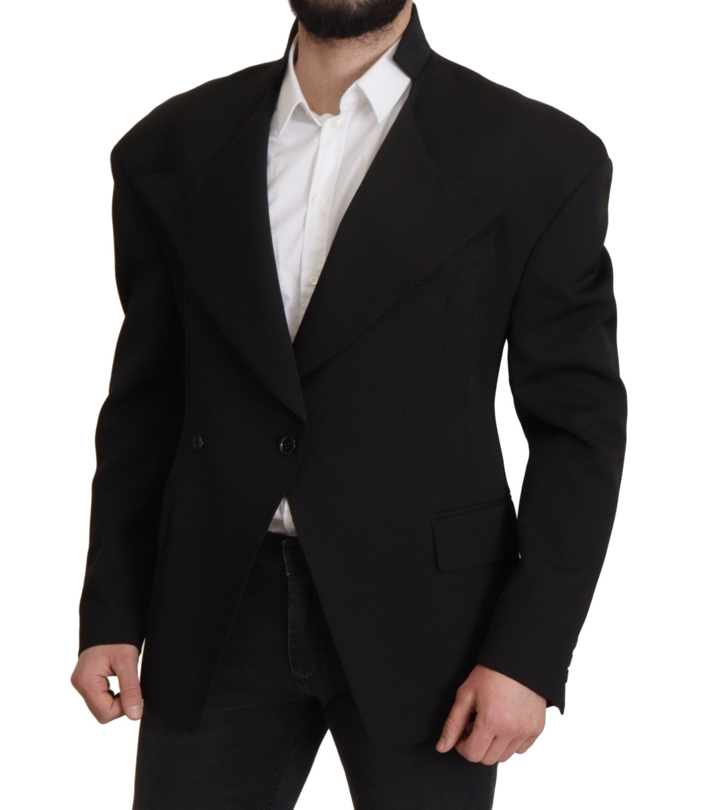 Dolce & Gabbana Elegant Single Breasted Wool Blazer IT50 / L