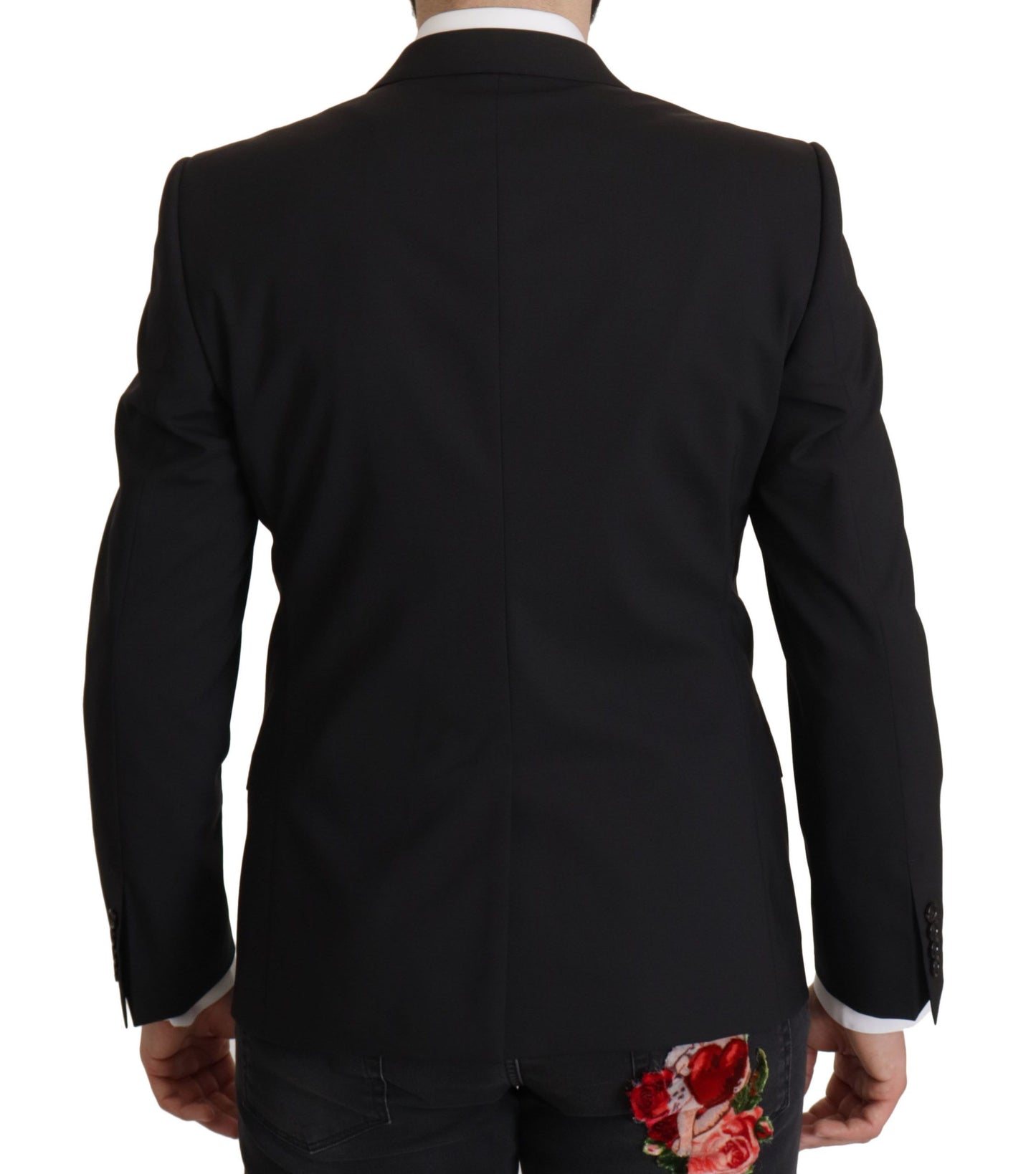 Dolce & Gabbana Elegant Slim Fit Black Blazer  Jacket IT50 / L