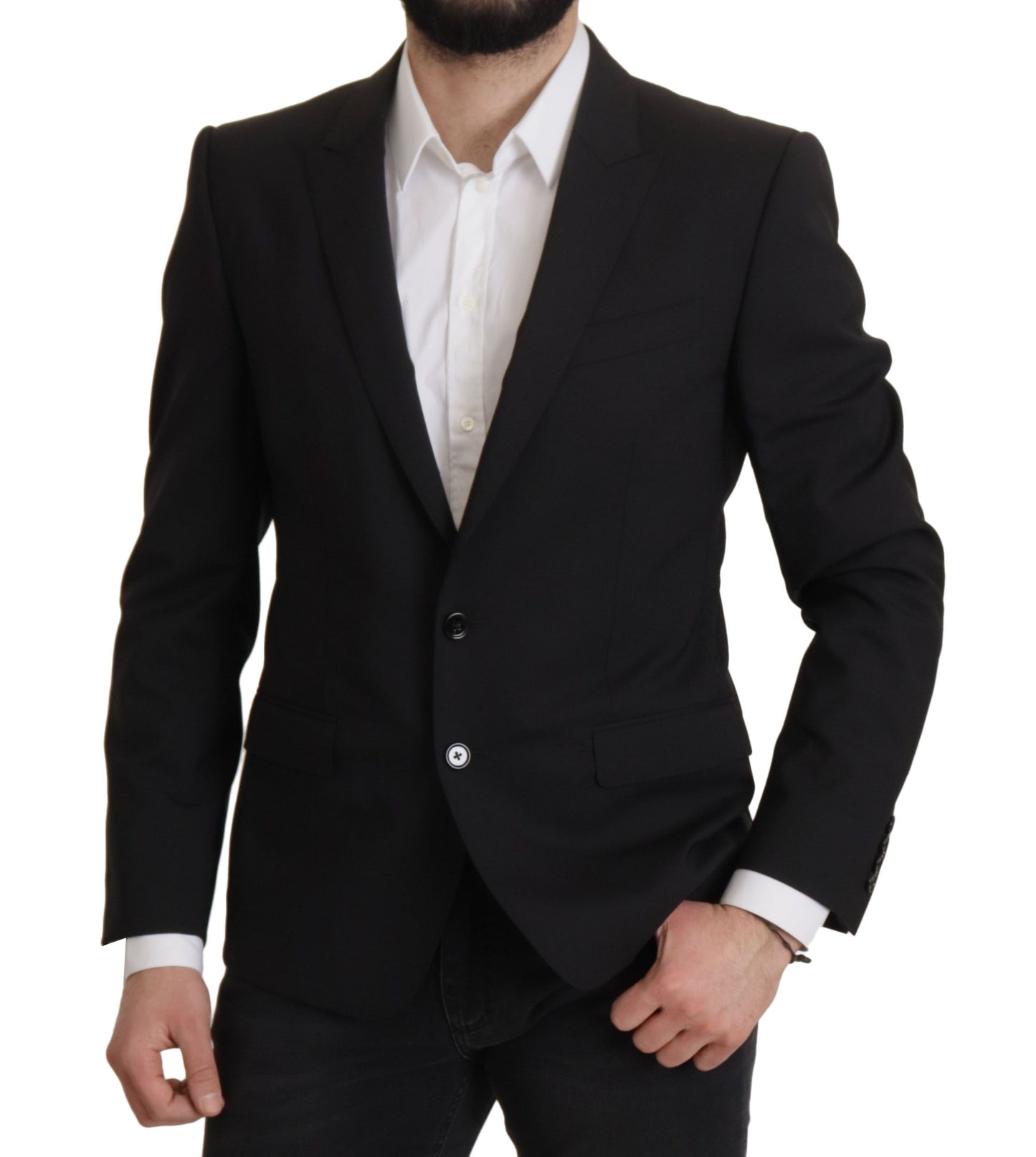 Dolce & Gabbana Elegant Slim Fit Black Blazer  Jacket IT50 / L