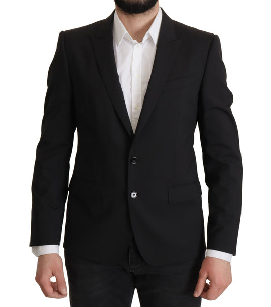 Dolce & Gabbana Elegant Slim Fit Black Blazer  Jacket IT50 / L