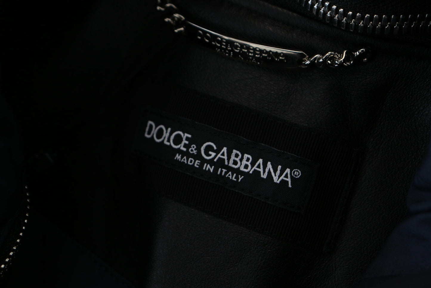 Dolce & Gabbana Elegant Black Bomber Blouson Jacket IT50 / L