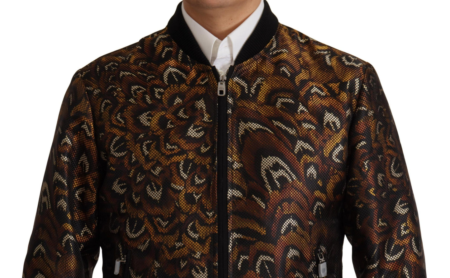 Dolce & Gabbana Elegant Brown Blouson Jacket IT44 / XS