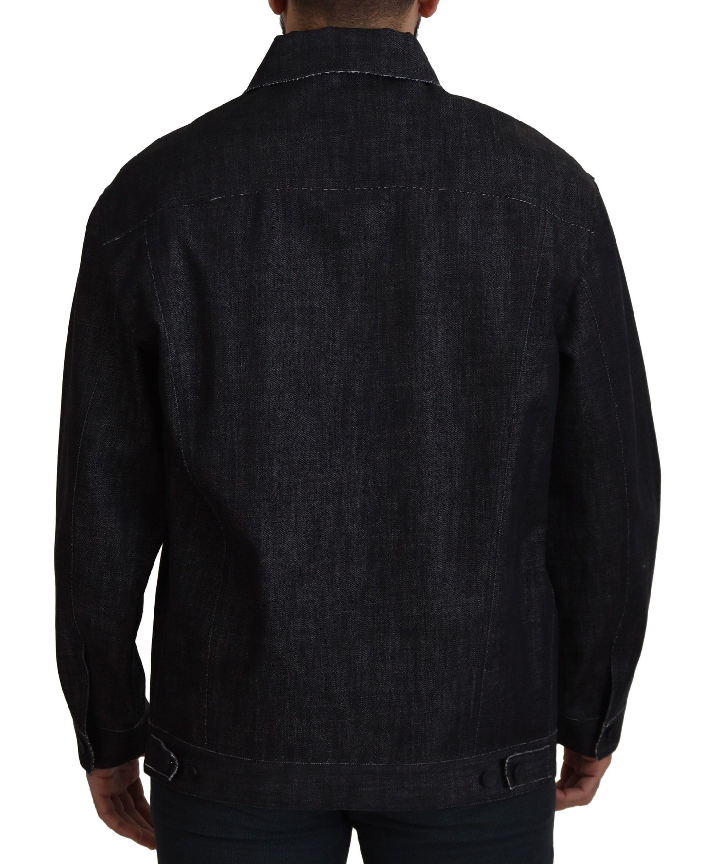 Dolce & Gabbana Elegant Black Denim Jacket IT50 / L