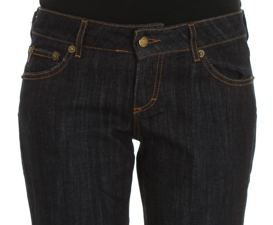 Cavalli Chic Blue Straight Fit Designer Jeans W26