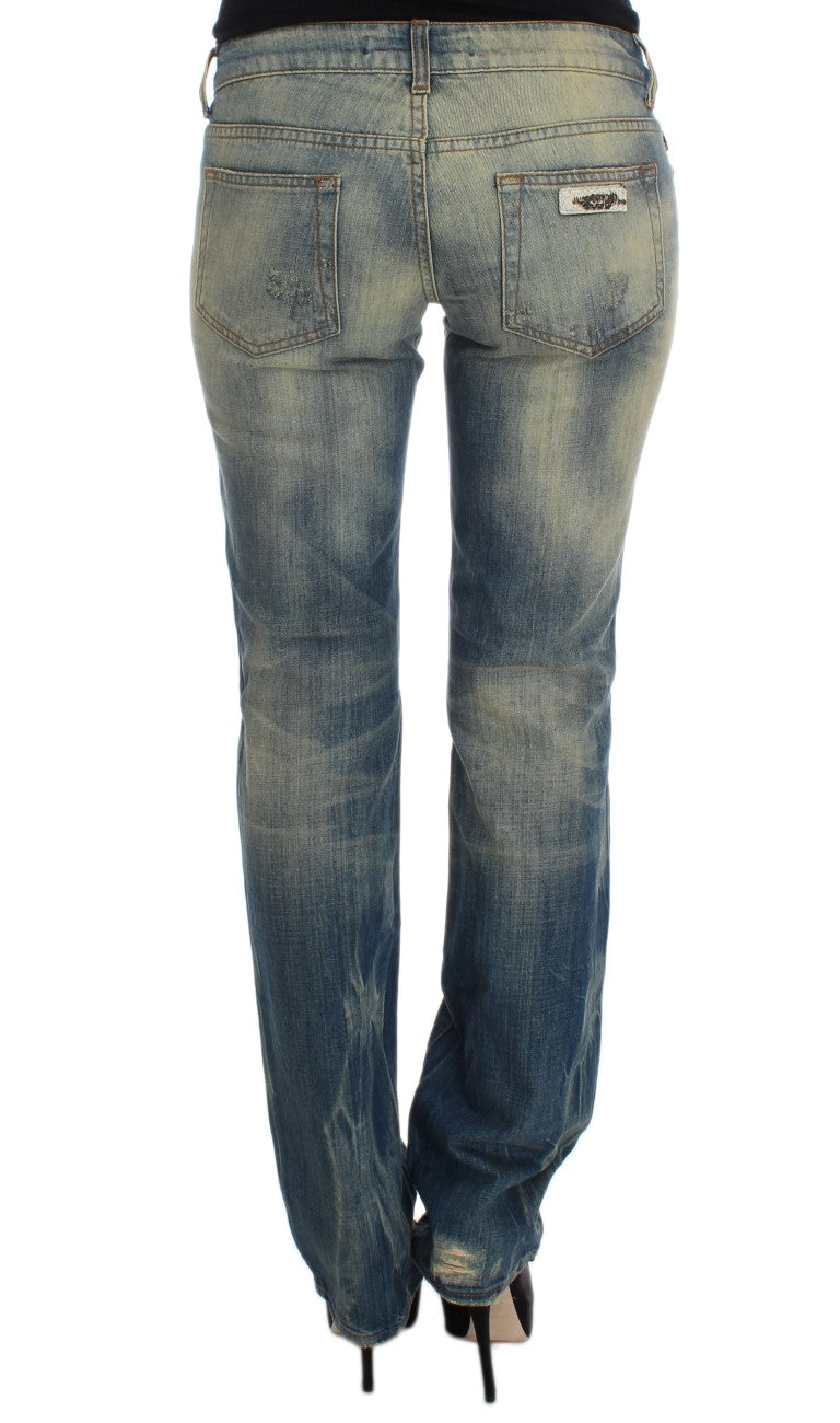 Cavalli Elegant Slim Bootcut Blue Jeans W26