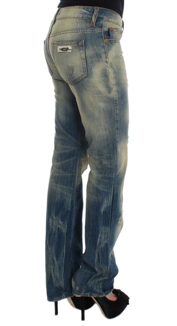 Cavalli Elegant Slim Bootcut Blue Jeans W26