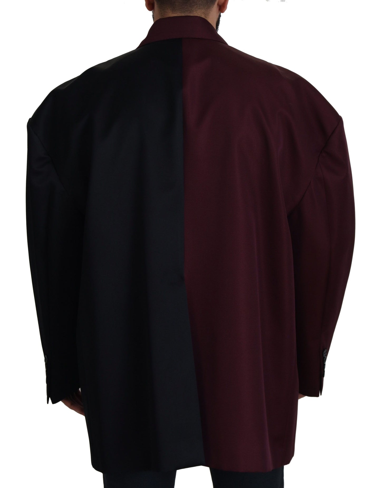 Dolce & Gabbana Elegant Bordeaux Double-Breasted Jacket IT50 / L