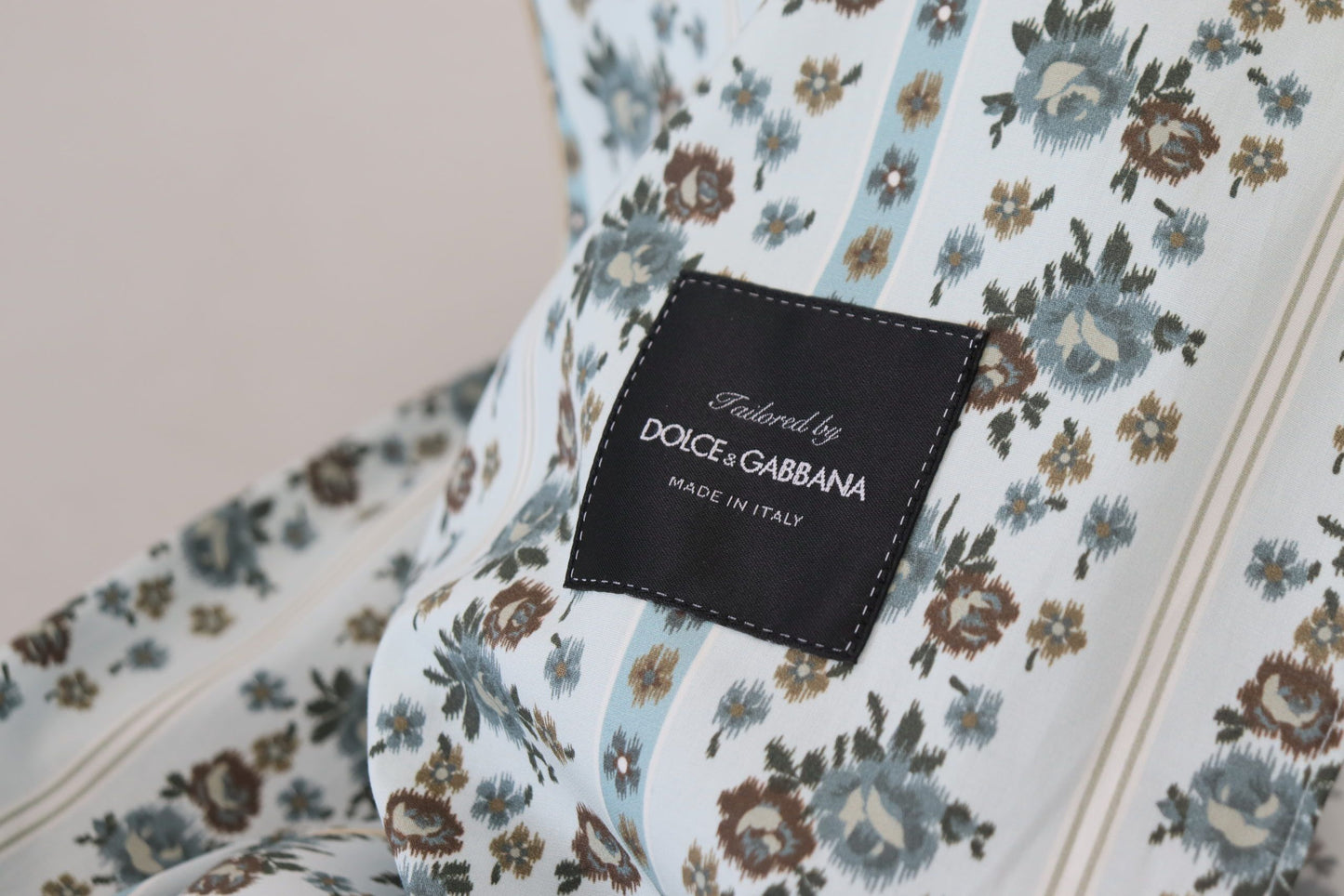 Dolce & Gabbana Elegant Floral Cotton Jacket Robe IT48 / M