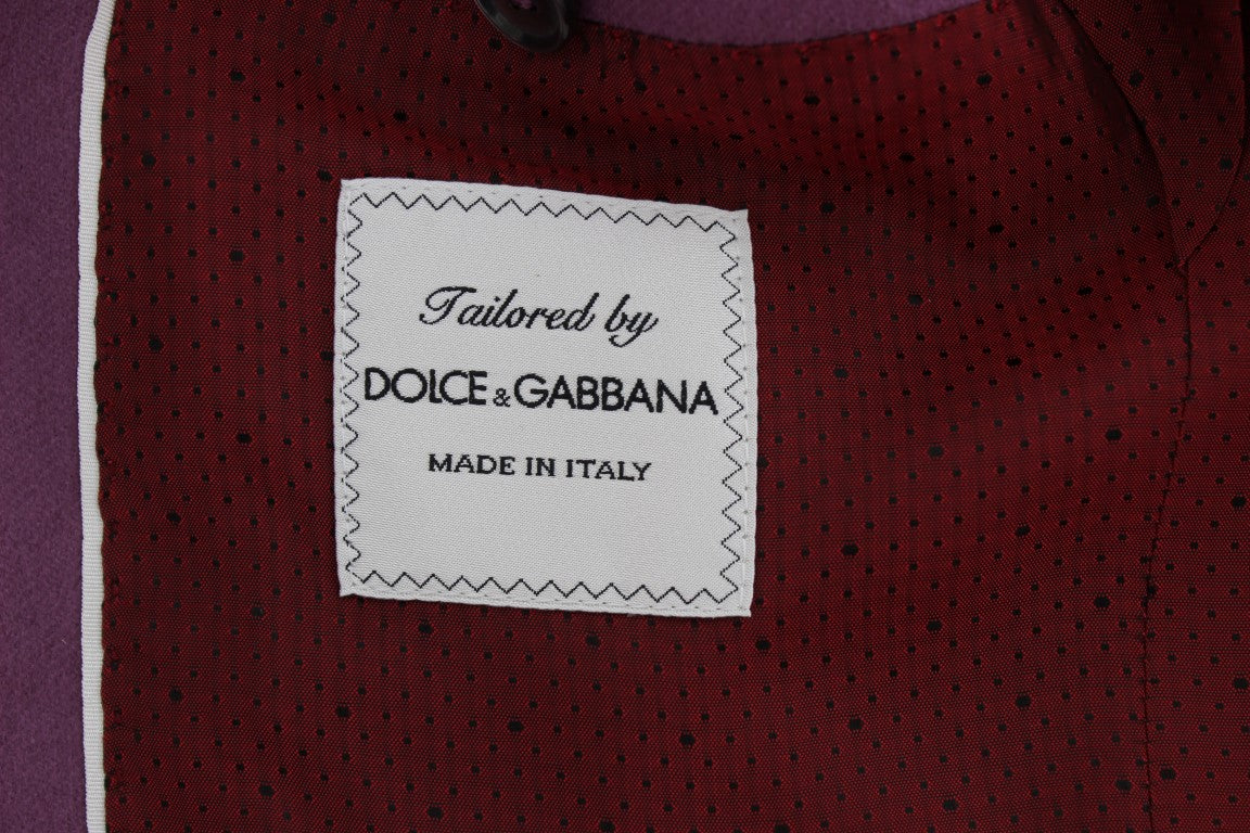 Dolce & Gabbana Elegant Purple Cashmere-Silk Blend Blazer IT44 / XS