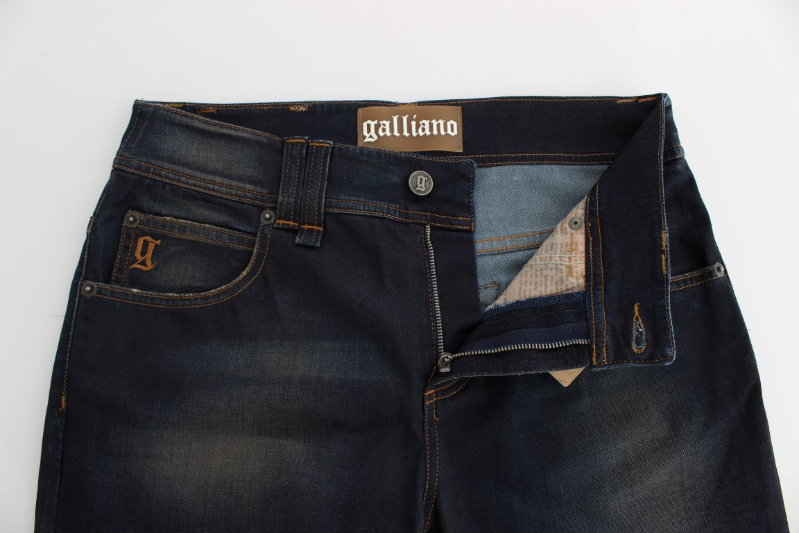 John Galliano Chic Boyfriend Fit Blue Jeans W26