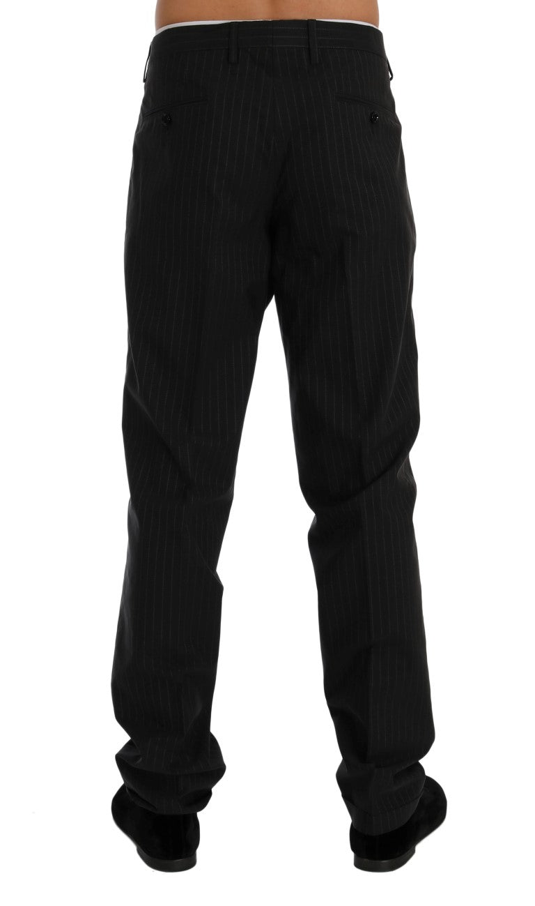 Dolce & Gabbana Elegant Striped Straight Fit Dress Trousers IT52 / XL