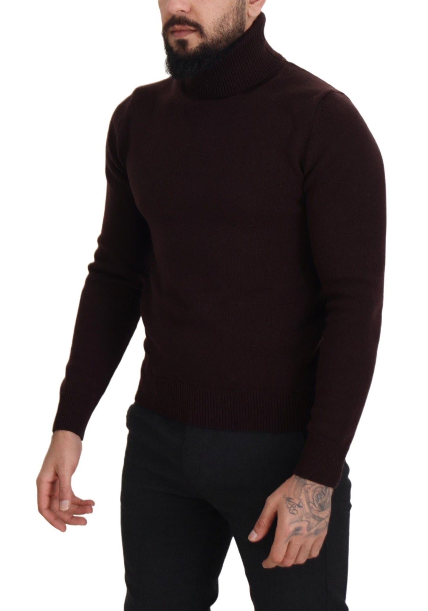 Dolce & Gabbana Elegant Turtleneck Wool Pullover Sweater IT46 / S