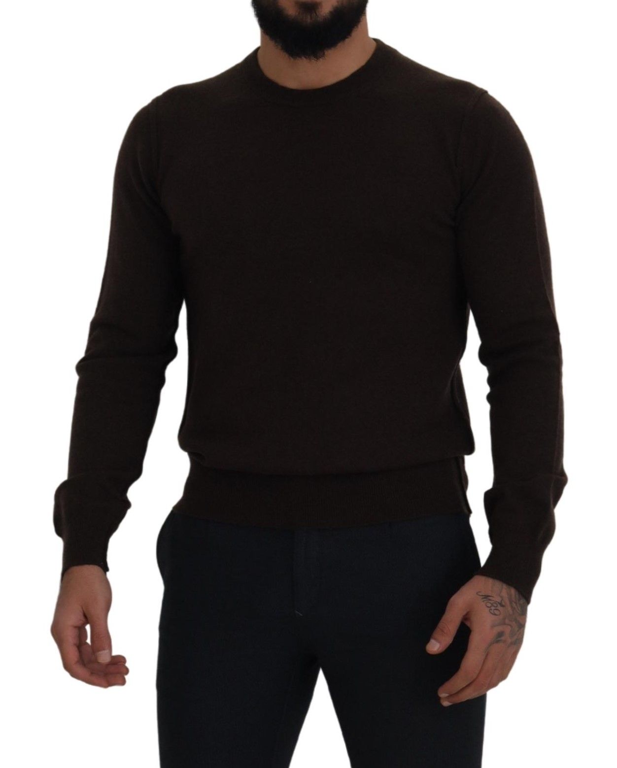 Dolce & Gabbana Elegant Cashmere Crew Neck Sweater IT48 / M