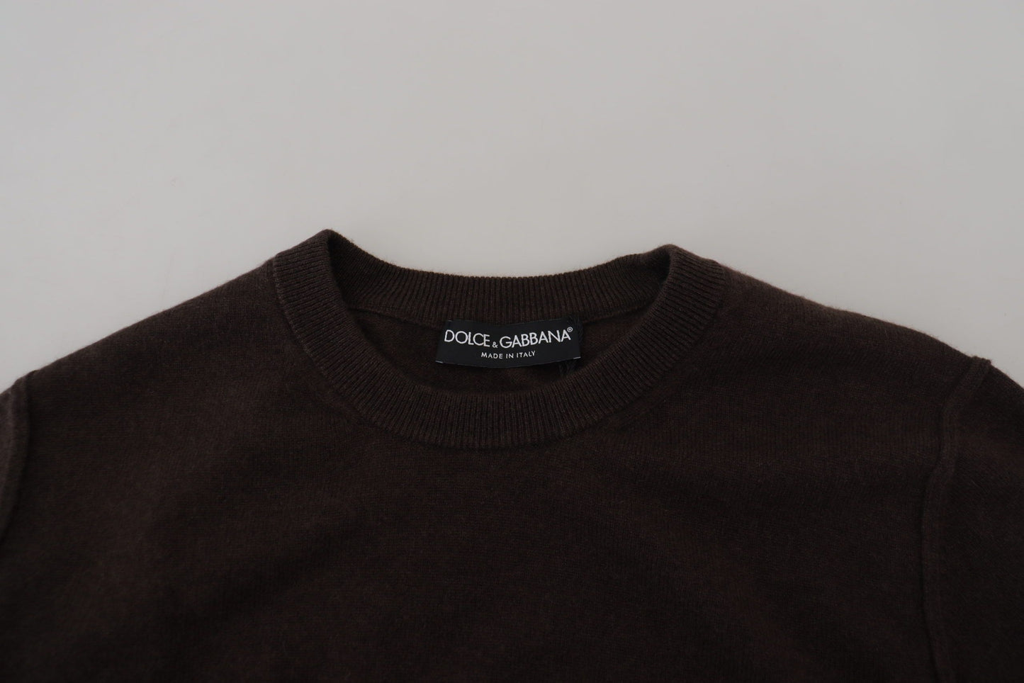 Dolce & Gabbana Elegant Cashmere Crew Neck Sweater IT48 / M