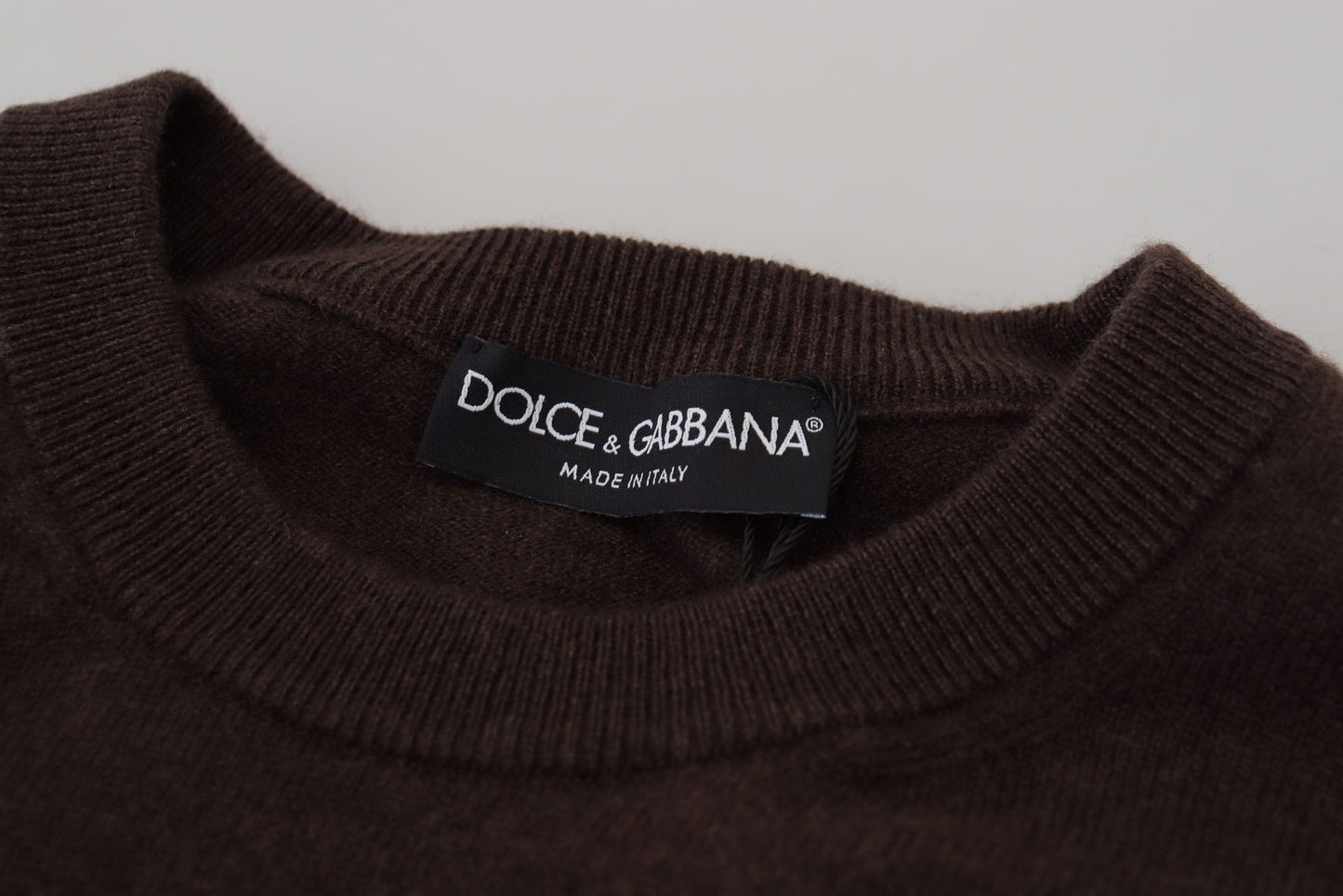 Dolce & Gabbana Elegant Cashmere Crew Neck Sweater IT48 / M