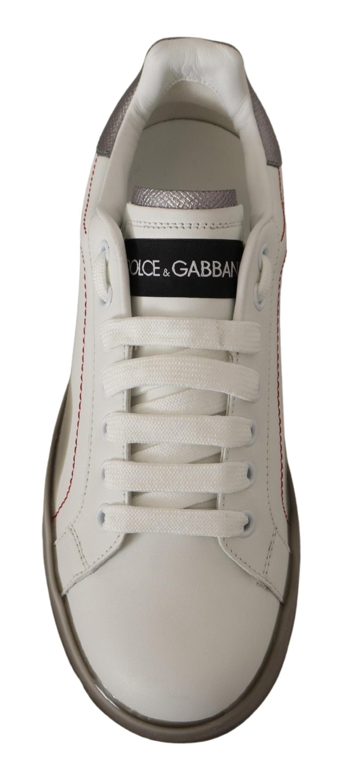 Dolce & Gabbana Elegant White Leather Sneakers EU36 / US5.5