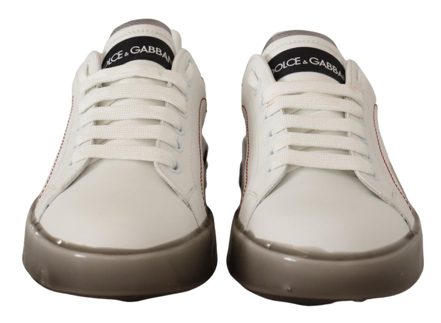 Dolce & Gabbana Elegant White Leather Sneakers EU36 / US5.5