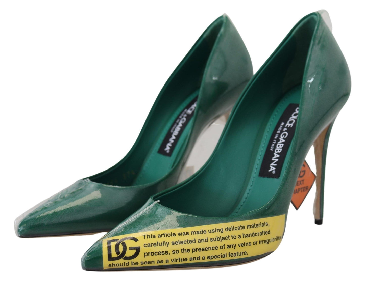 Dolce & Gabbana Emerald Elegance Leather Heels Pumps EU36 / US5.5