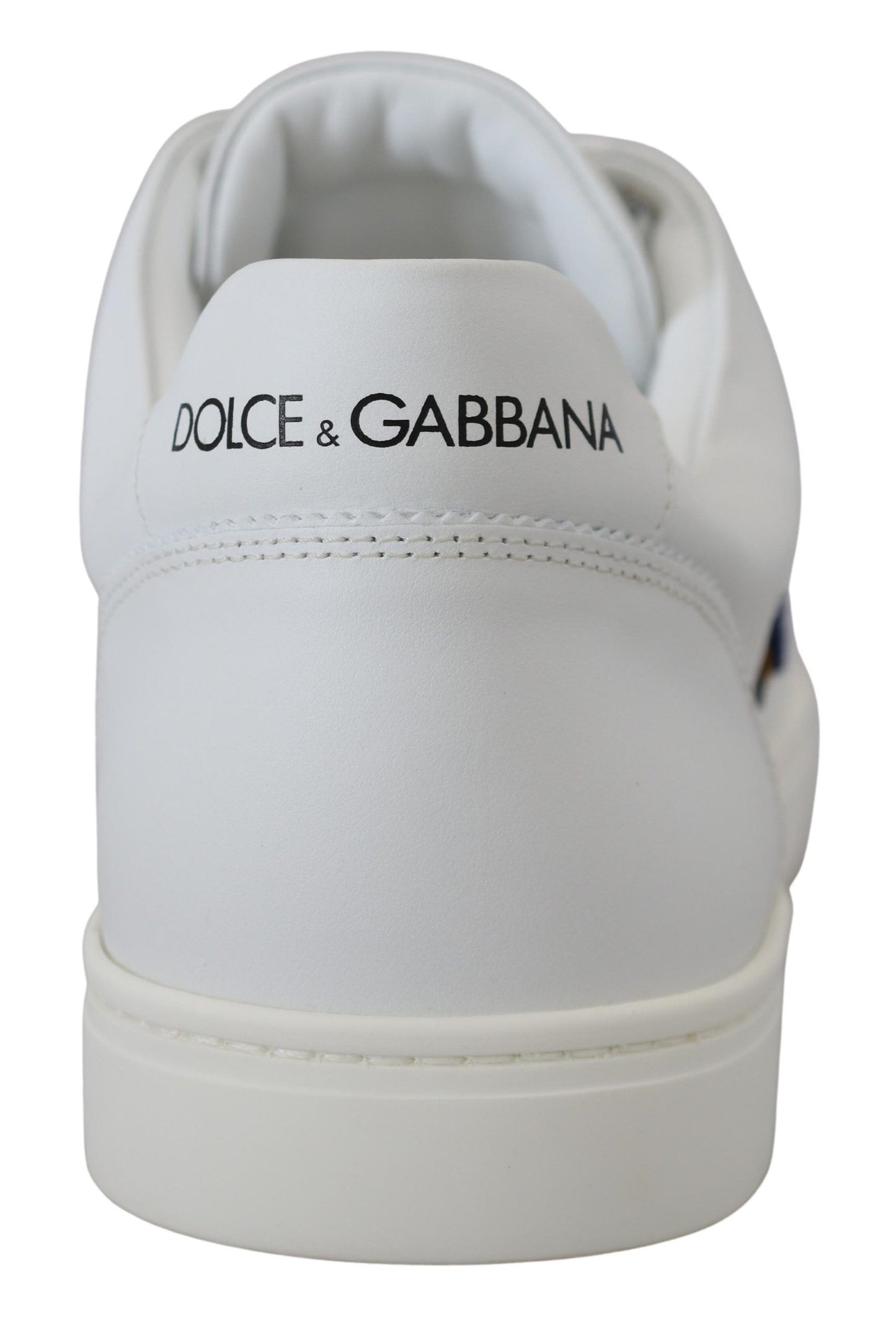 Dolce & Gabbana Elegant White Leather Men's Sneakers EU39.5 / US6.5