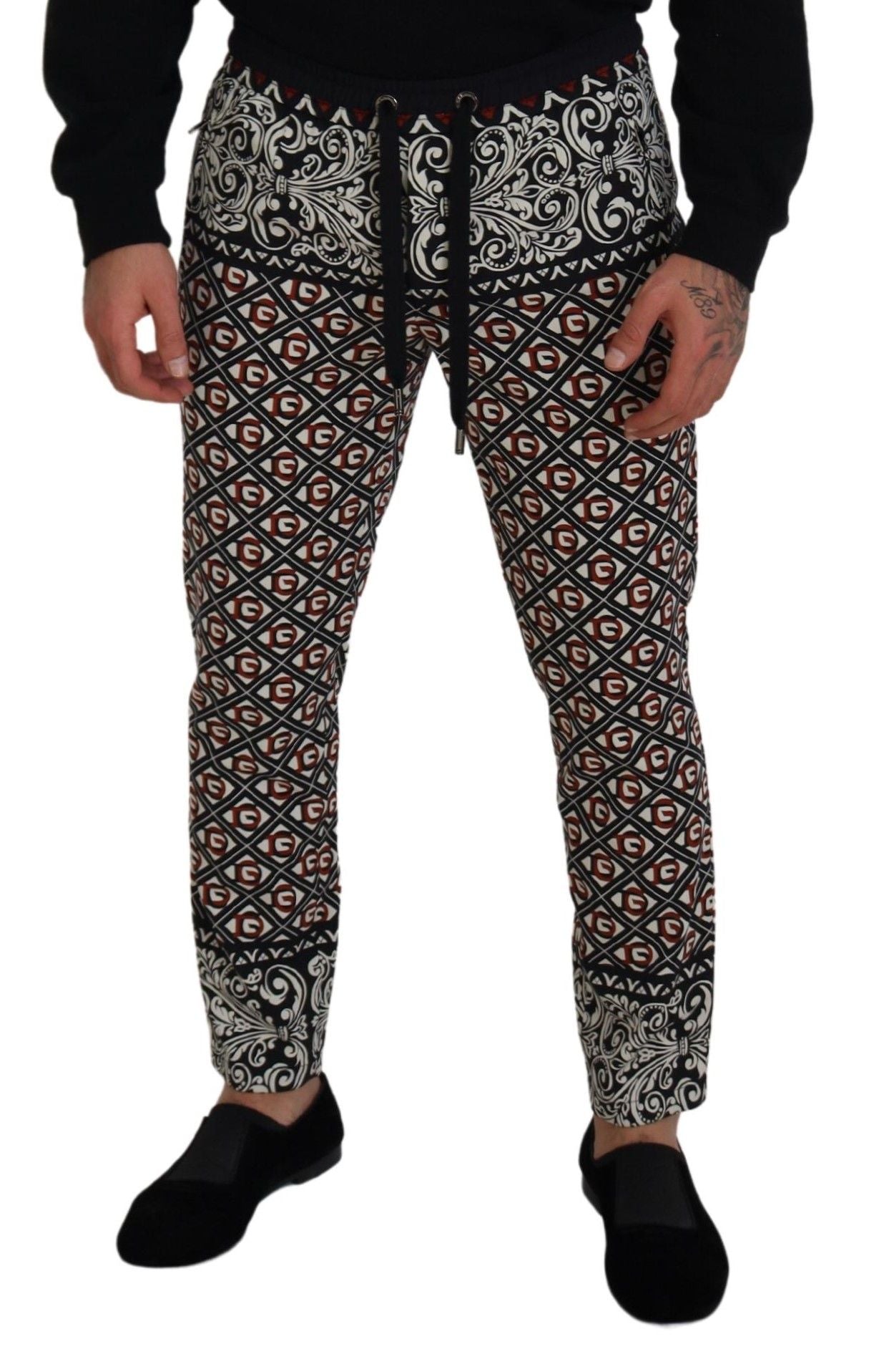 Dolce & Gabbana Elegant Multicolor Jogging Trousers IT48 / M