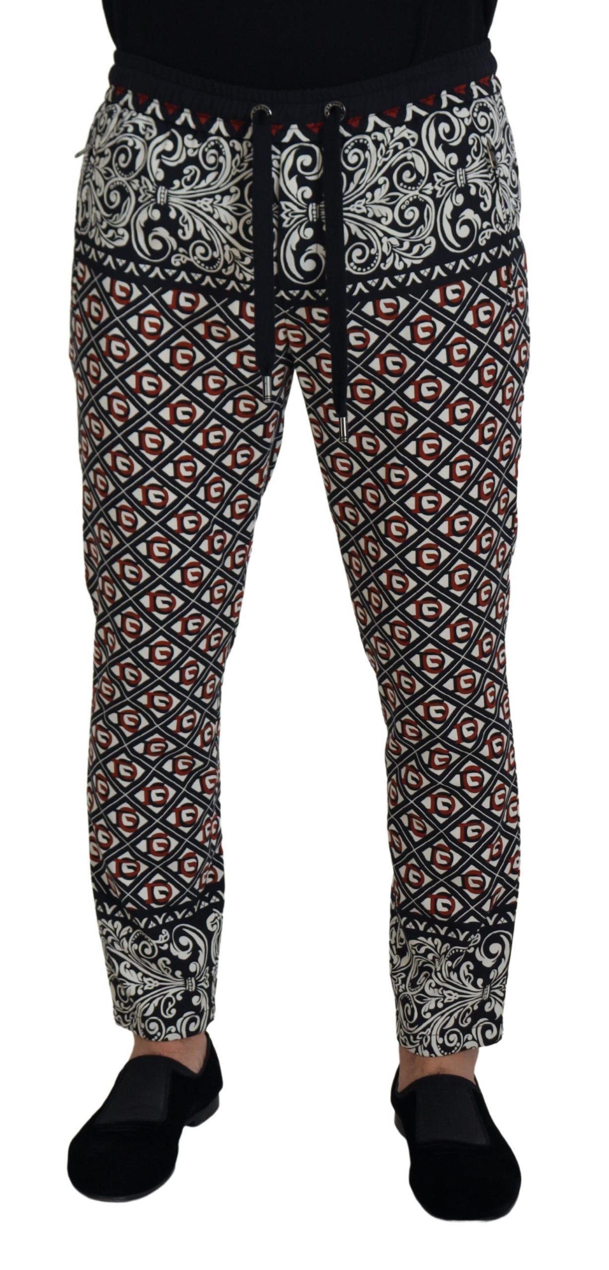 Dolce & Gabbana Elegant Multicolor Jogging Trousers IT48 / M